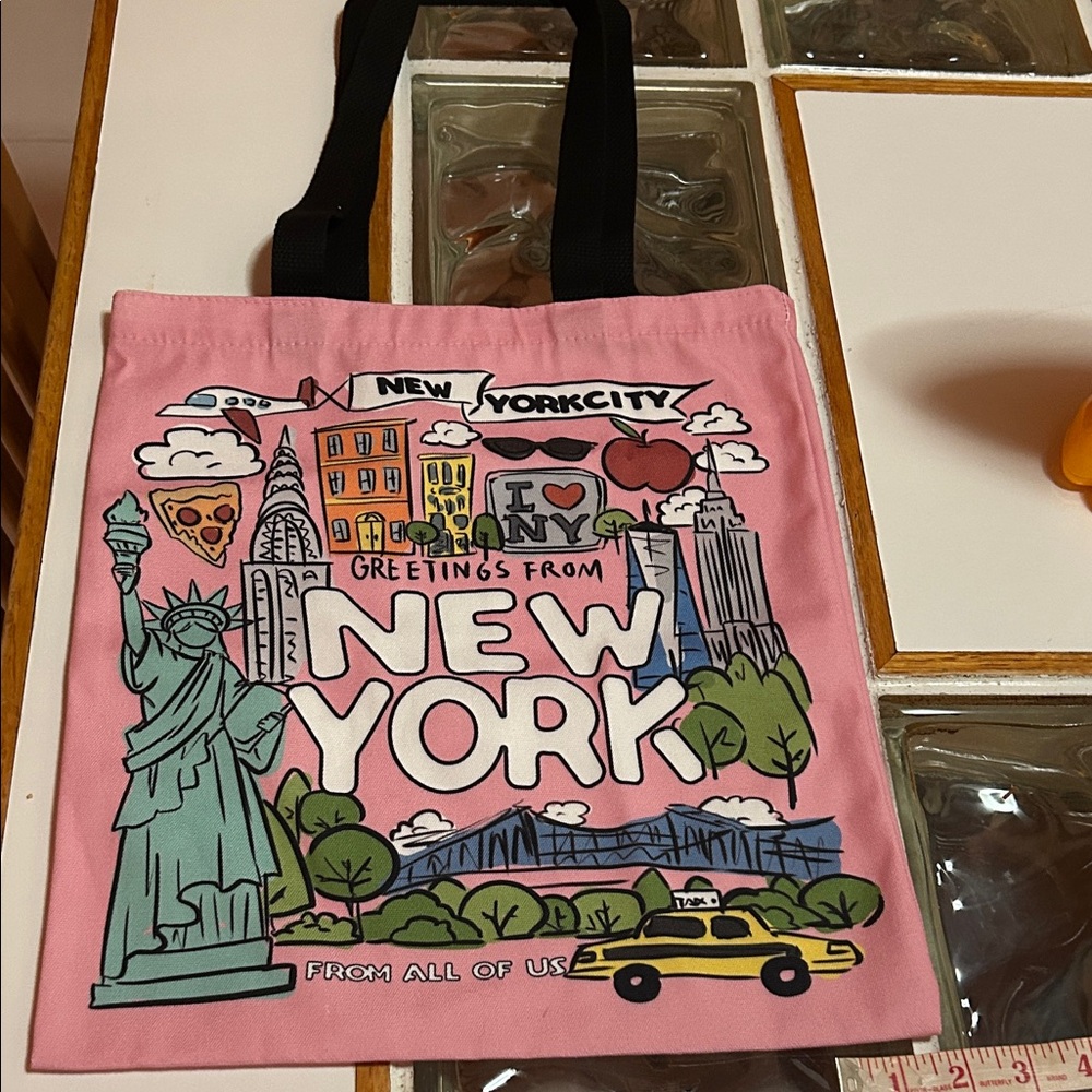 New York City Pink Tote Bag